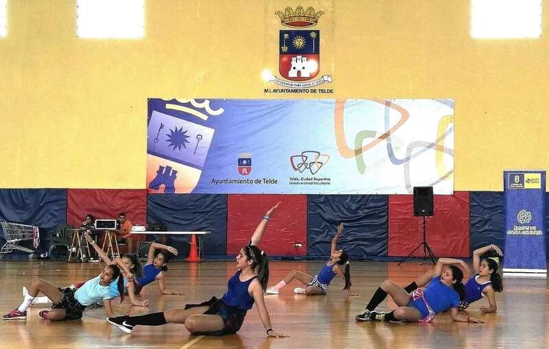 imagen de una exhibición de aeróbic en Telde/TA.